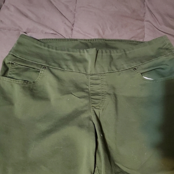 Time and Tru Women's Green Ankle & Cropped Jeans - Picture 2 of 4